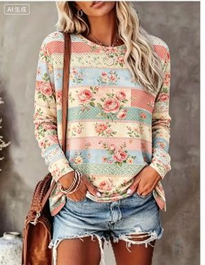 Women Long Sleeve T‑Shirt Past - T-Shirts 评论和价格