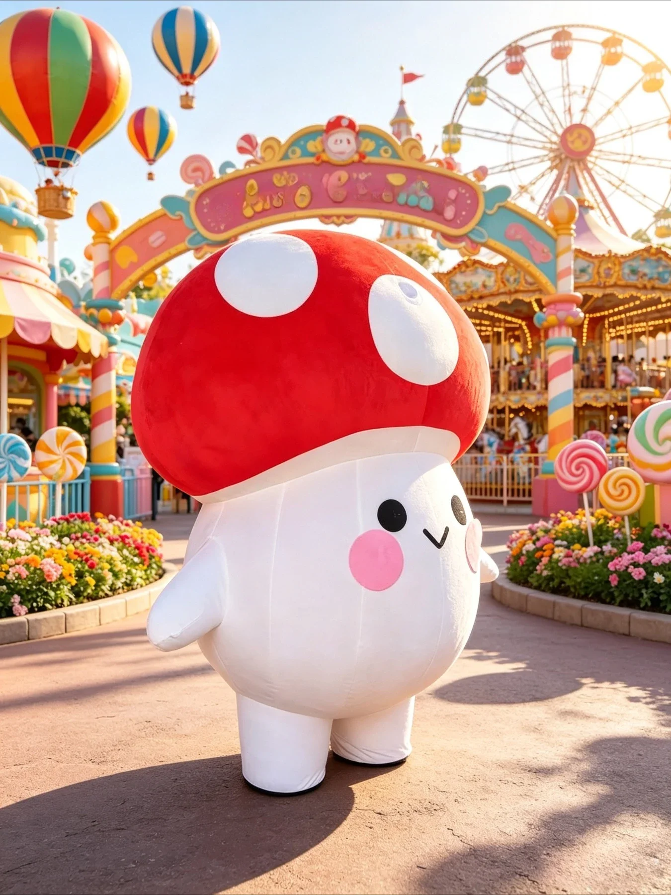 Cute Mushroom Inflatable Masco - Suits 评论和价格