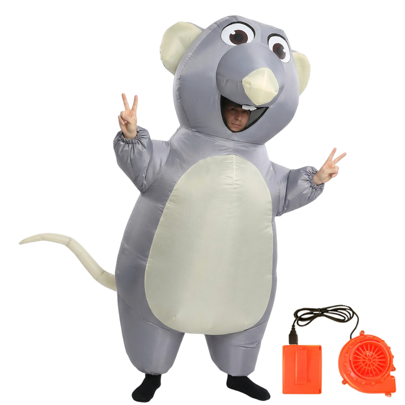 Cartoon Mouse Inflatable Costu - Suits 评论和价格
